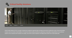 Desktop Screenshot of criticalfacilitysolutions.com
